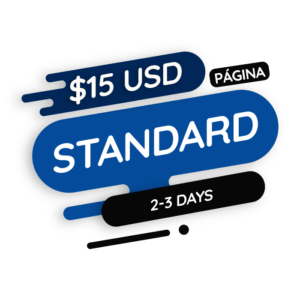 Página - Estándar 2-3 Días Hábiles