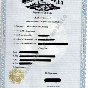 Apostilla - Florida