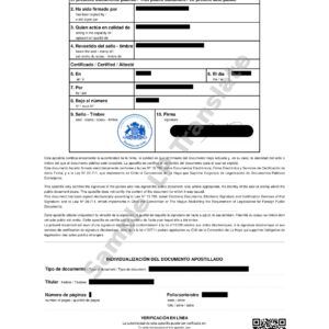Apostille - Chile