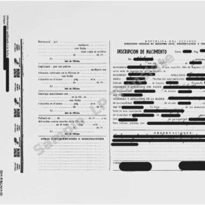 Birth Certificate - Ecuador #2