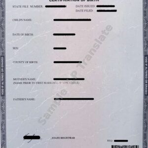 Birth Certificate - Florida #3