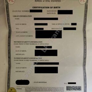 Birth Certificate - Florida #4