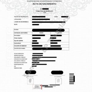 Birth Certificate - Peru #3
