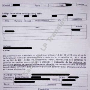 Complaint - Colombia (Version 05)