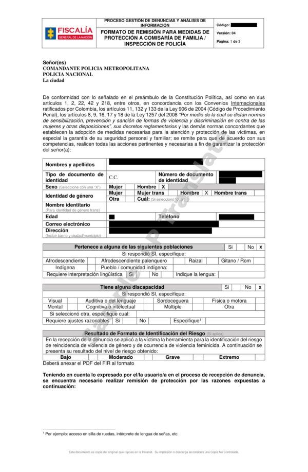 Complaint Colombia (Version 02)