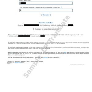 Criminal Record - Colombia #2