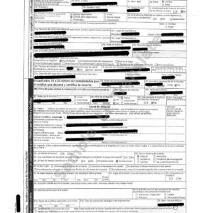 Death Certificate - Puerto Rico