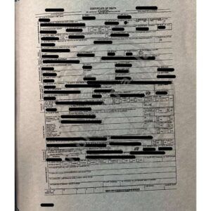 Death Certificate - USA