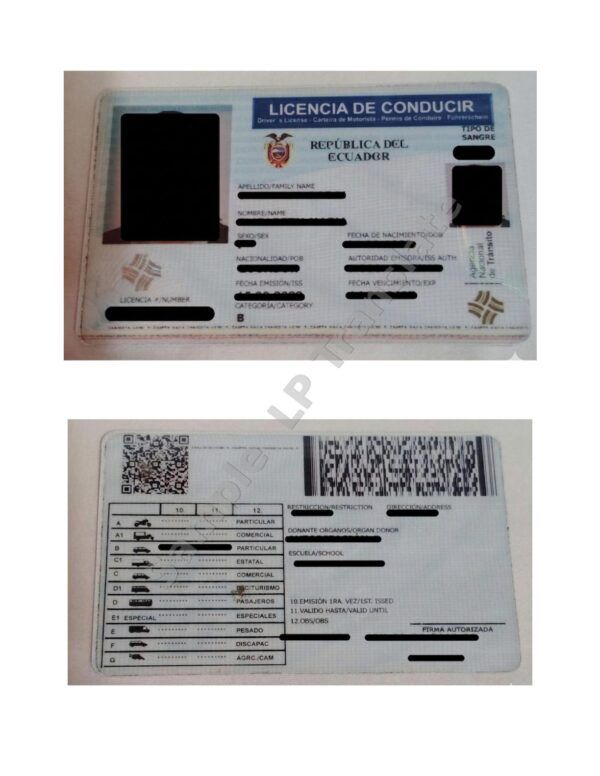 Driver#U00b4s License - Ecuador