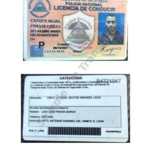 Driver#U00b4s License - Nicaragua