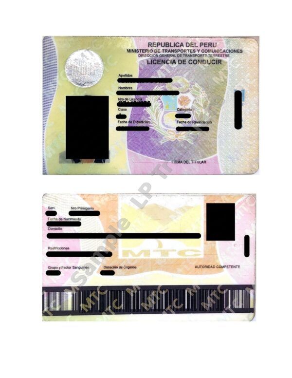 Driver#U00b4s License - Peru