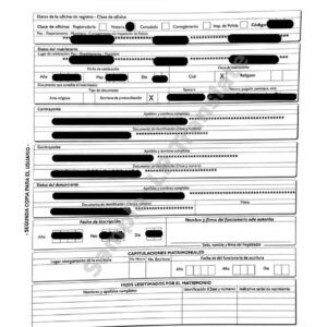 Marriage Certificate - Colombia #1