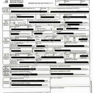 Marriage Certificate - Colombia #3