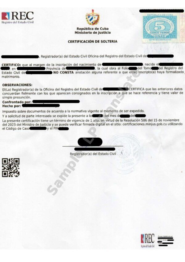Single Status - Cuba
